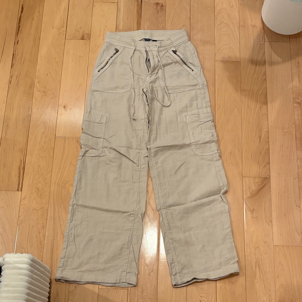 american eagle womens beige cargo pants